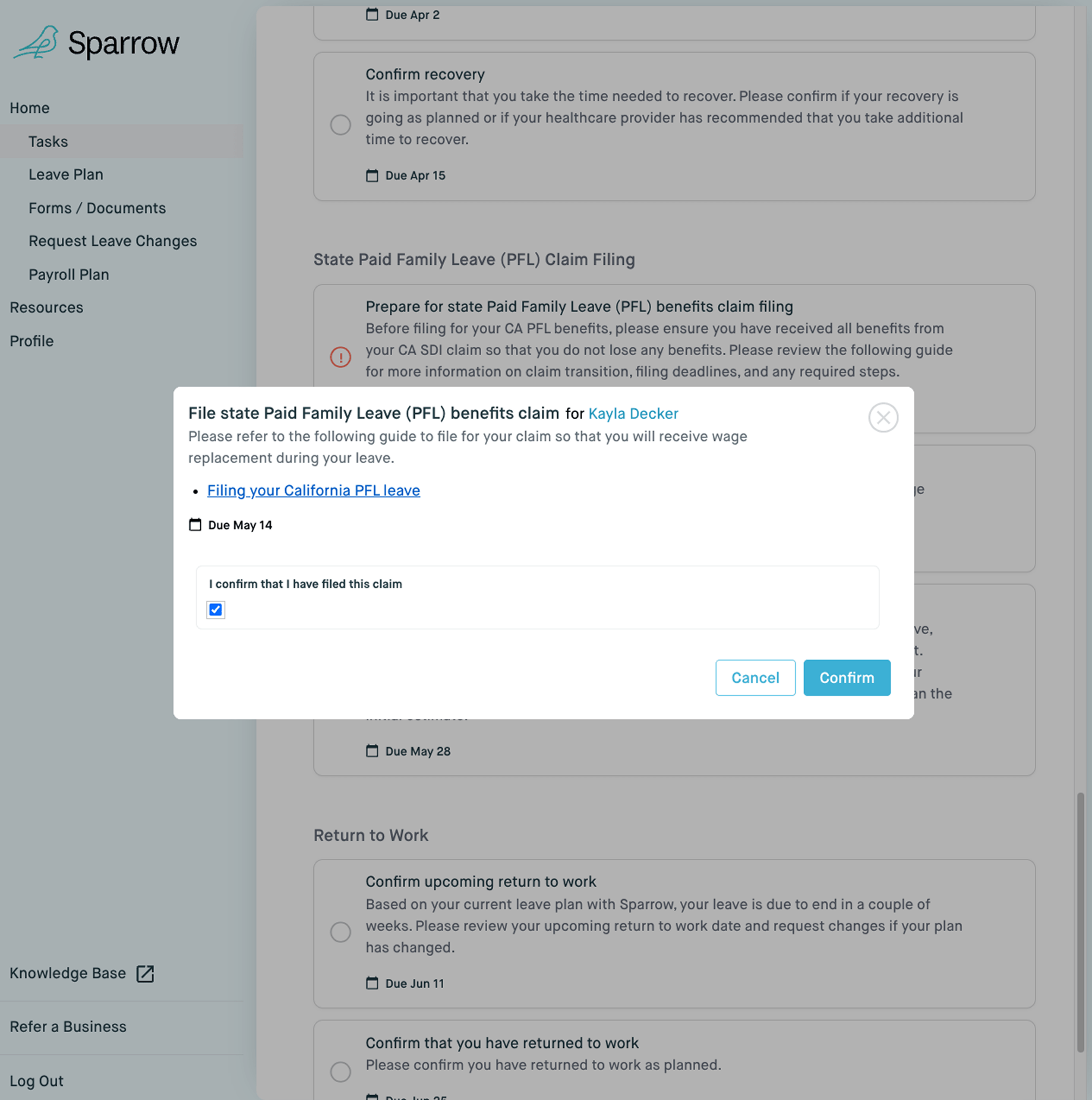 Dashboard-8 - Sparrow
