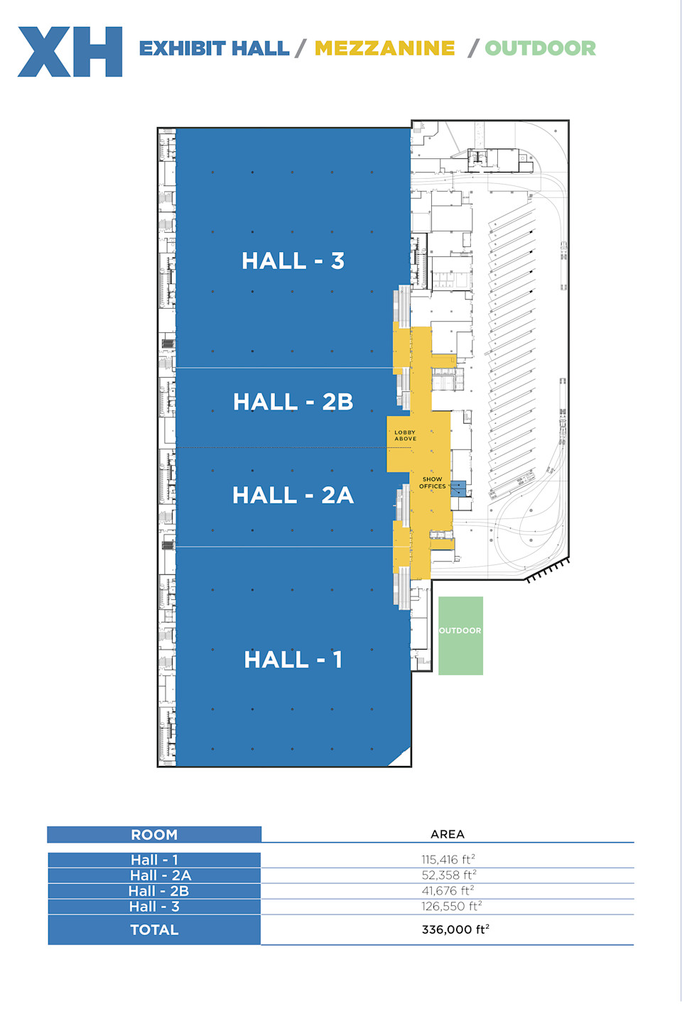 XH - Exhibit Hall / Mezzanine / Outdoor