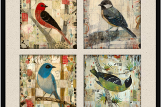 Artwork - Judy Paul - Bird Quadriptych