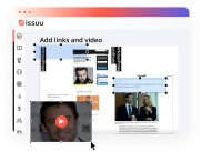 Grafische Benutzeroberfläche, Einfügen von klickbaren Links und Videos in Content.