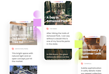 3 article story examples on mobile