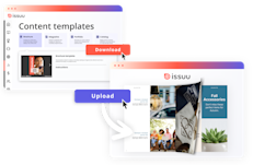 download Issuu templates to edit and then upload to publish on Issuu