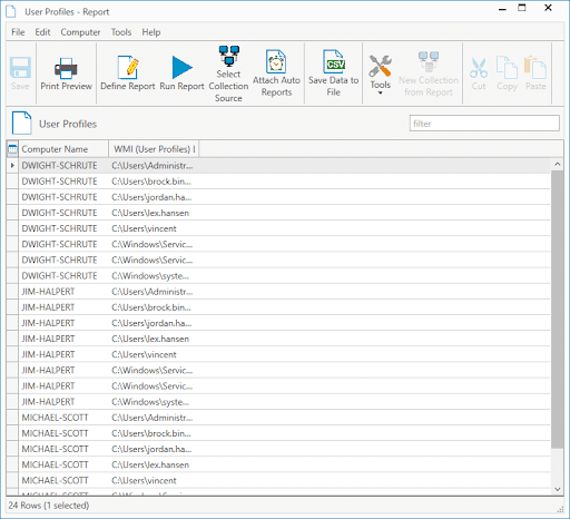Click Run Report if you want to view the resulting data