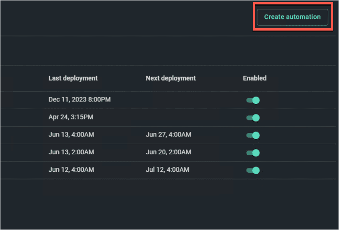 Create automation in PDQ Connect