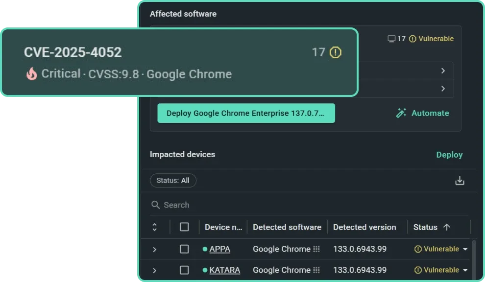 Secure devices proactively image