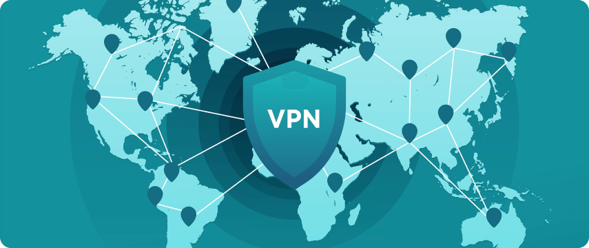 VPN world illustration