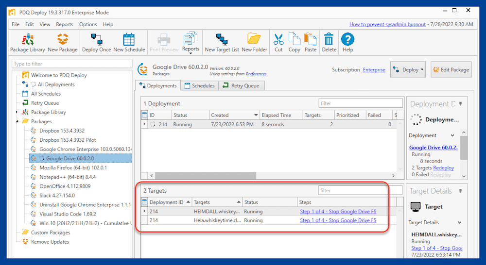 Monitor the status of your deployment