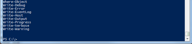 get command select object name
