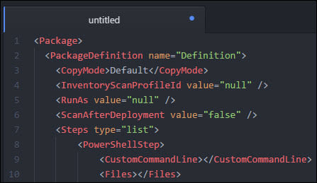 Package-code-snip