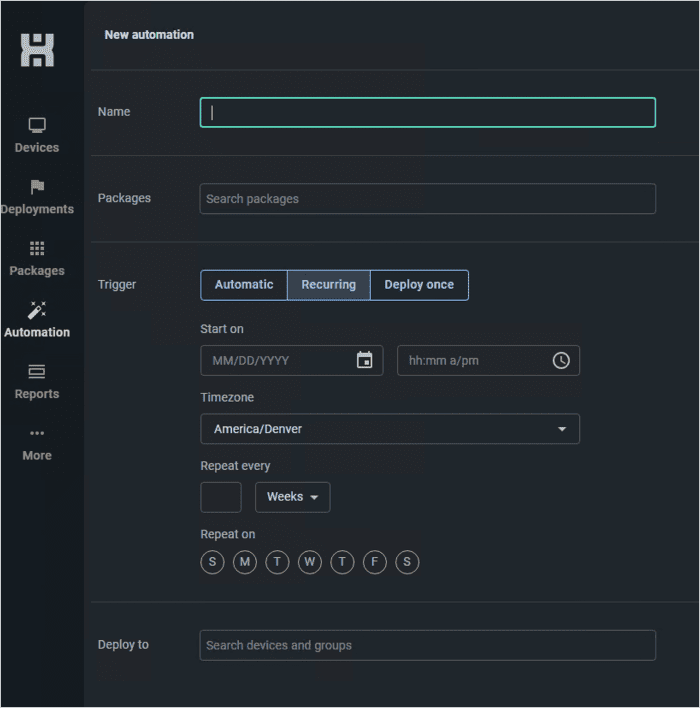 New automation in PDQ Connect