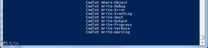 get command select object commandtype name