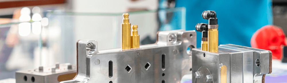 A mold for forming plastic