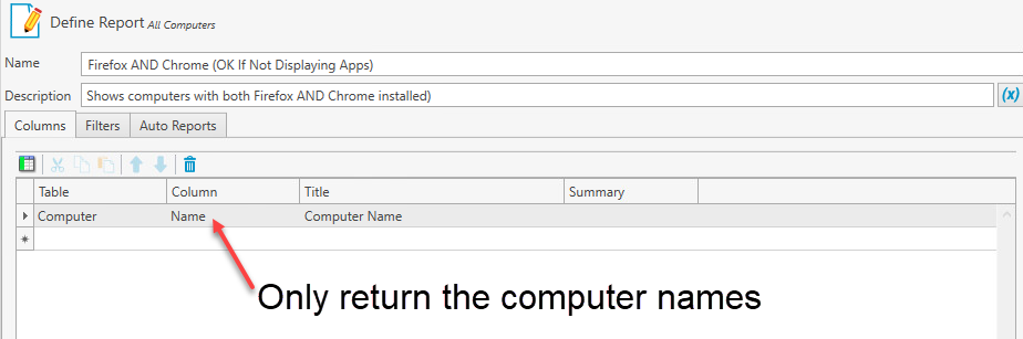 Chrome only return computer names