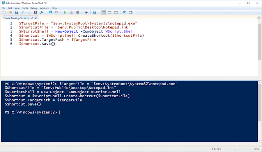 A screenshot of the step "Copy and paste the code above into the scripting block"