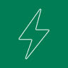 Thunderbolt Icon GreenBG