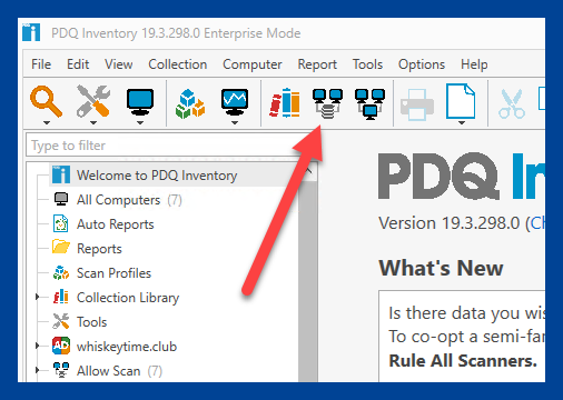 Click the New Dynamic Collection button in PDQ Inventory