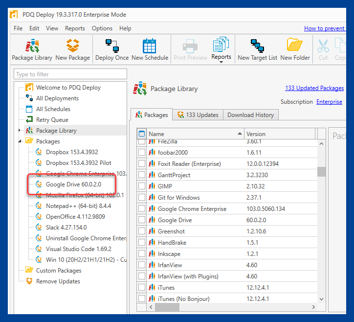 The package you downloaded can be found in the packages folder in PDQ Deploy