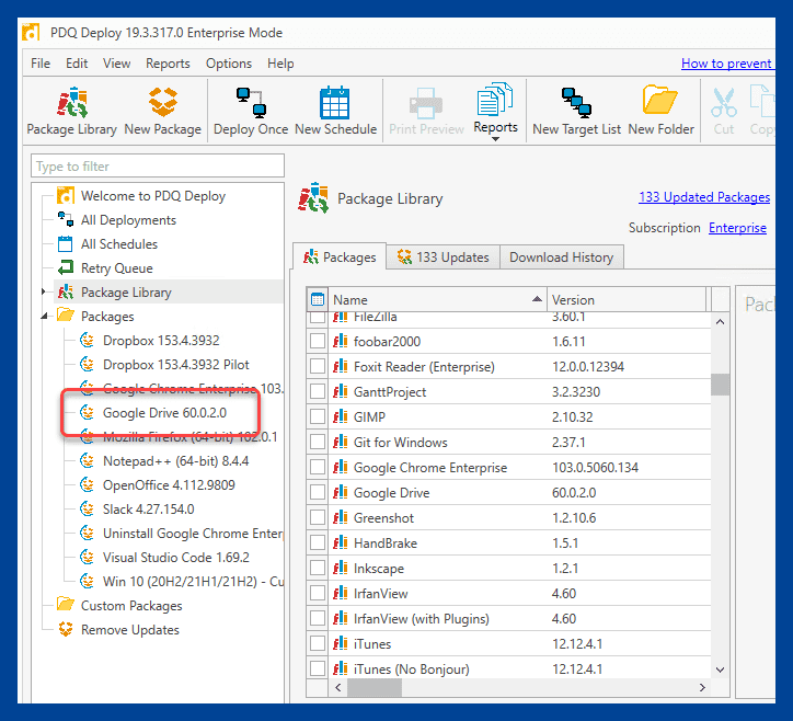 The package you downloaded can be found in the packages folder in PDQ Deploy