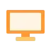 orange monitor icon