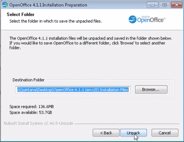UnpackOpenOffice