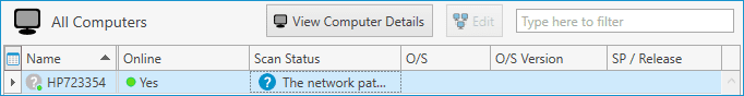 see that this device has been added to the database