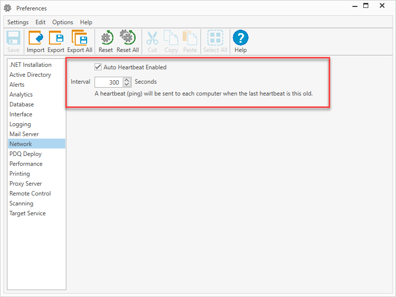 Configure your Heartbeat interval setting.