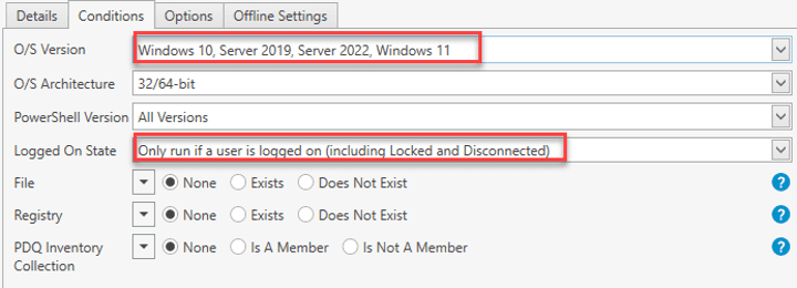 PDQ Deploy screen deploying BurntToast package script