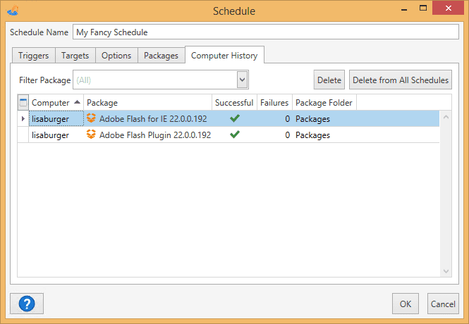 Schedule Name