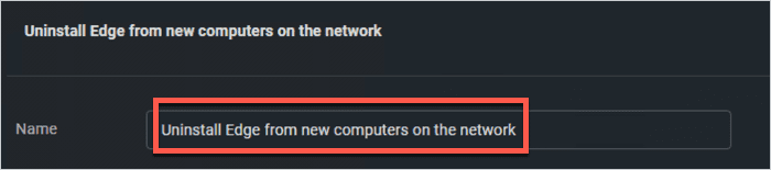 Uninstall Edge from computers in Connect