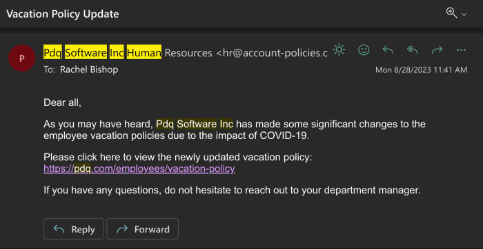 HR phish