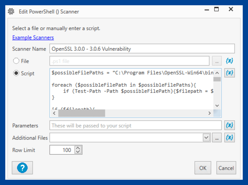 Creating a PowerShell scanner in PDQ Inventory image
