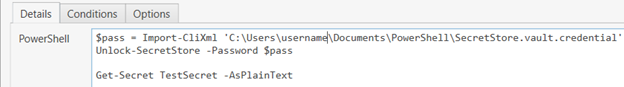 Deploy User Configuration Screenshot