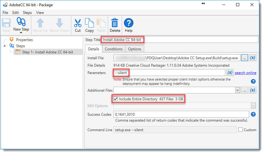 Install Adobe CC 64-bit package