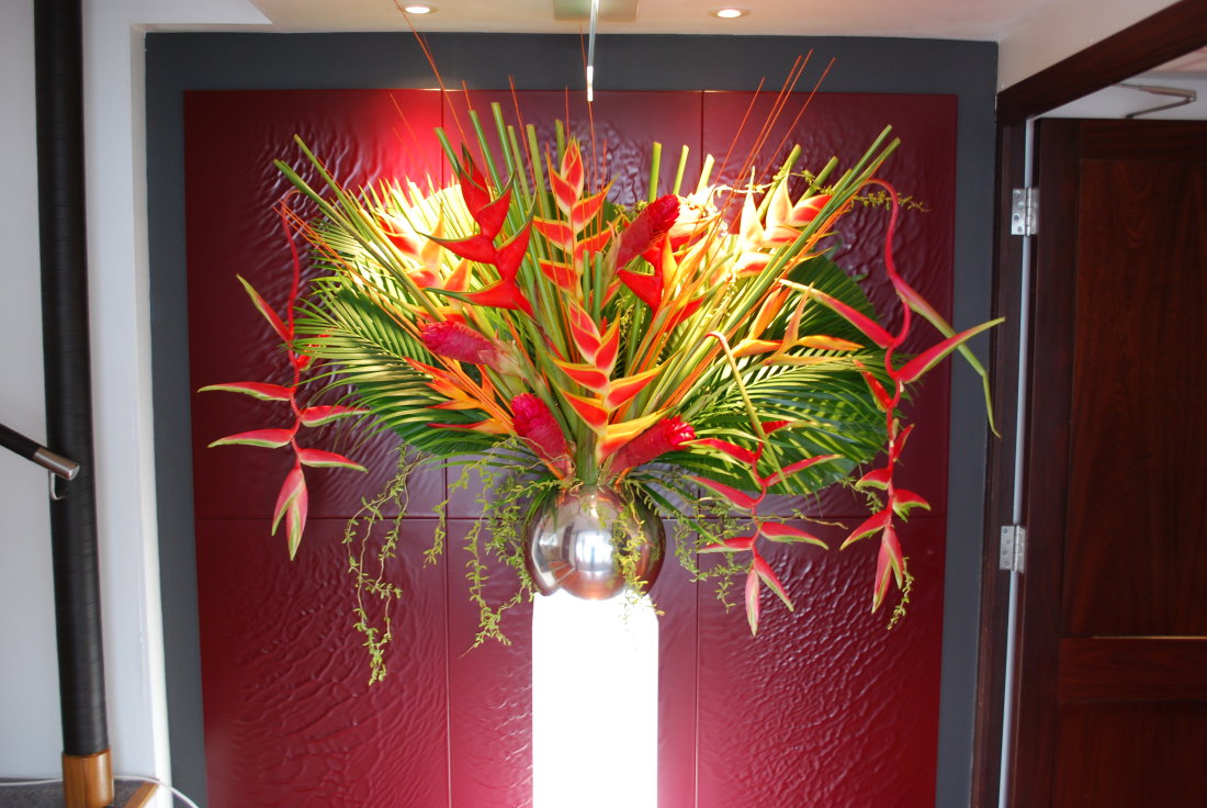 tropical-flowers-colours-entrance-display
