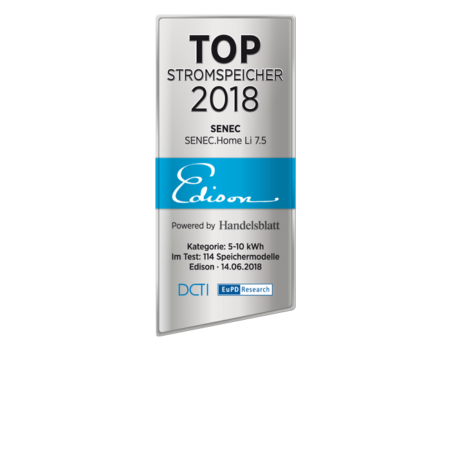 Edison-Siegel Top Stromspeicher 2018