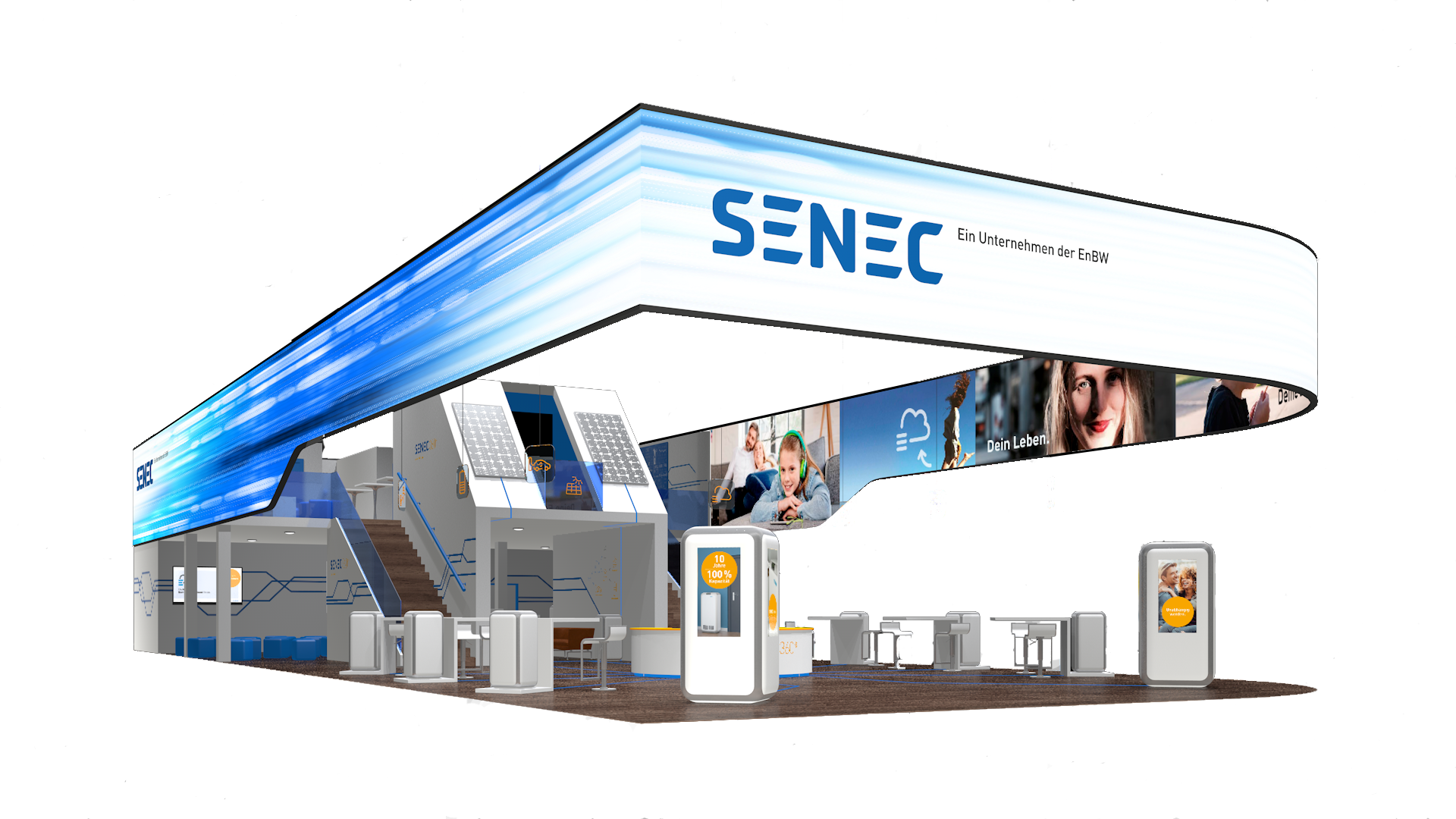 Messestand seitlich