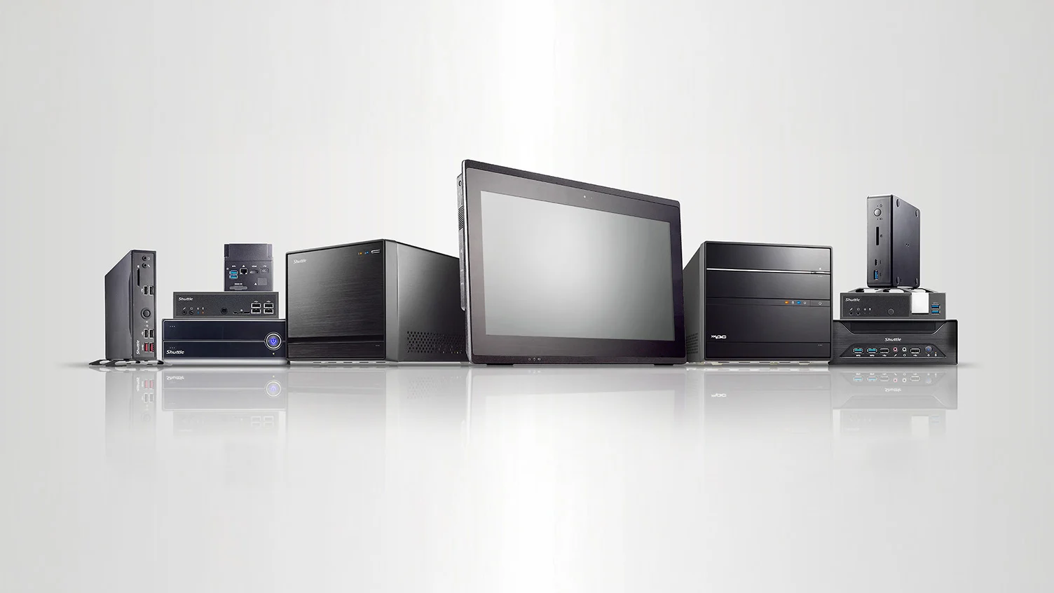 Een collectie Shuttle mini-pc’s, barebone systemen en all-in-one oplossingen. Ontworpen voor prestaties, flexibiliteit en ruimtebesparing – ideaal voor zakelijk gebruik, digital signage en industriële toepassingen.