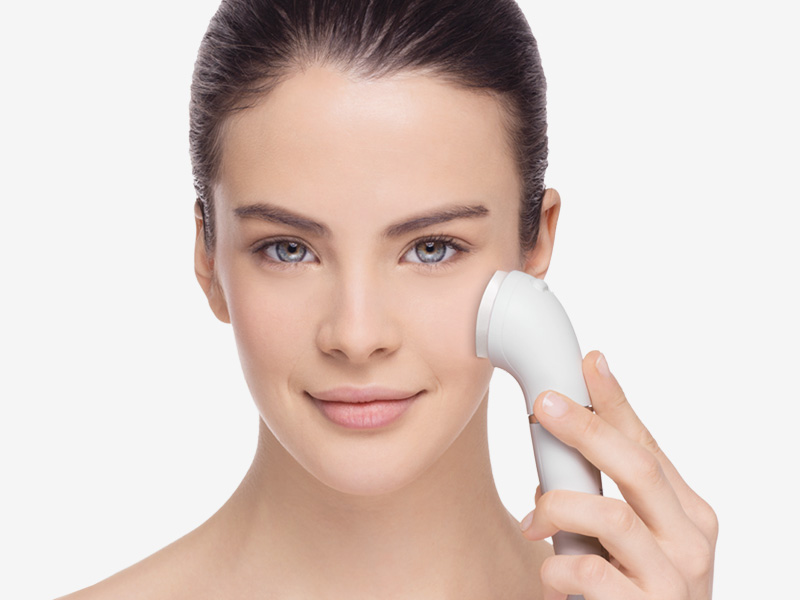 Buff your make-up with circular rotations.