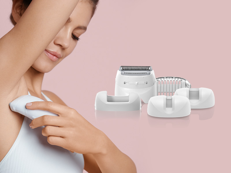 Silk-épil epilators met meerdere hulpstukken