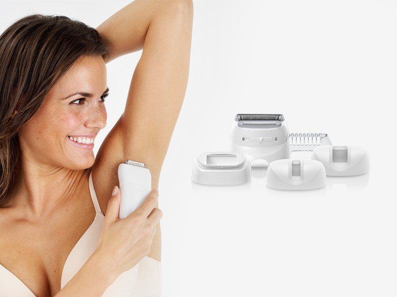 Silk-épil epilators met meerdere hulpstukken