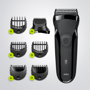 Baardtrimmer met 5 kammen