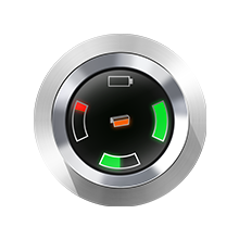 Advanced display for battery status & hygiene