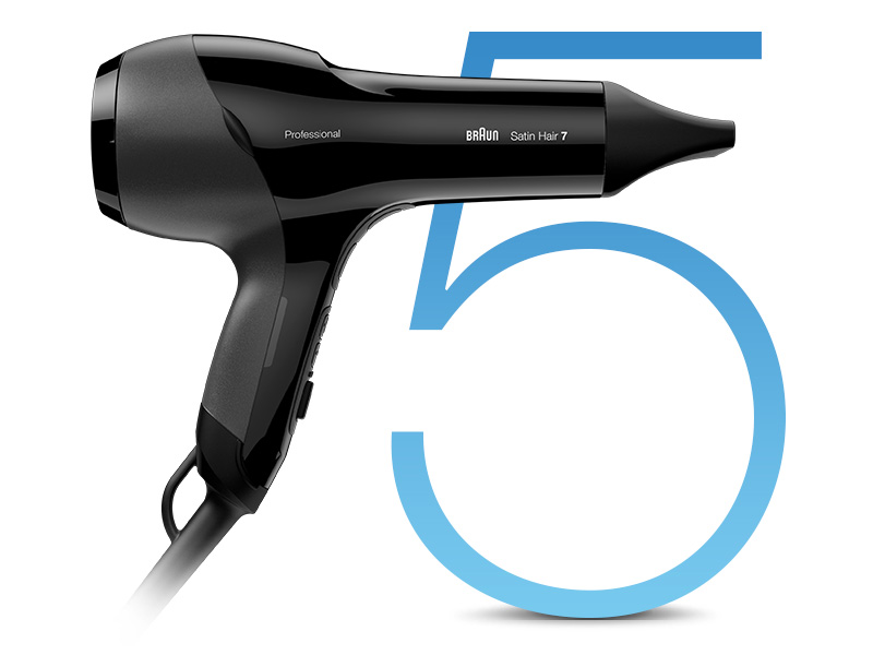 Voordelen van de Braun Satin Hair 7 haardroger met IONTEC