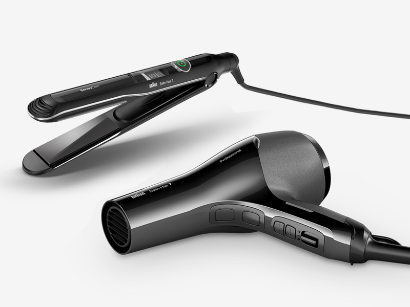 Braun - style of steil je haar nooit nat