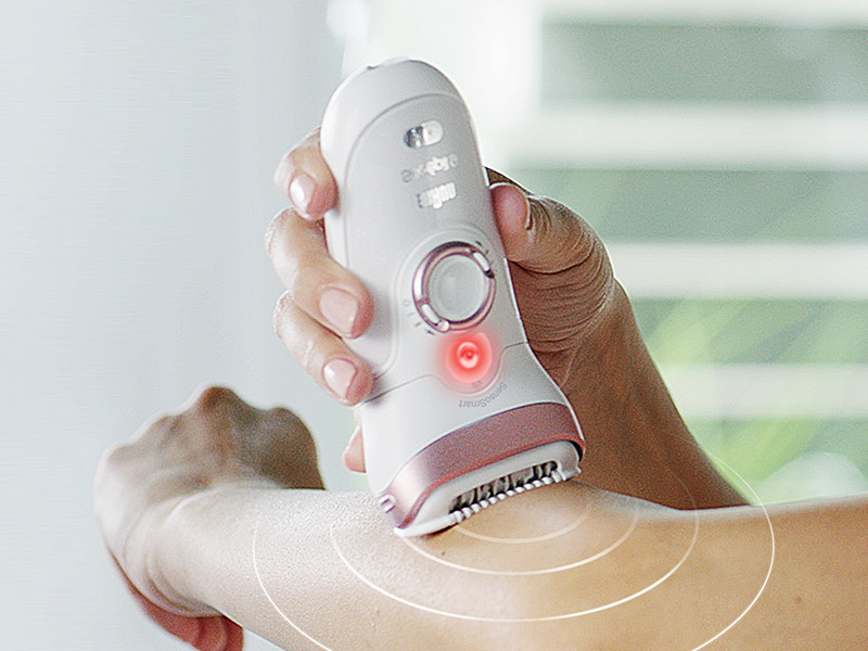 Braun Silk-épil 9 met SensoSmart™ in gebruik