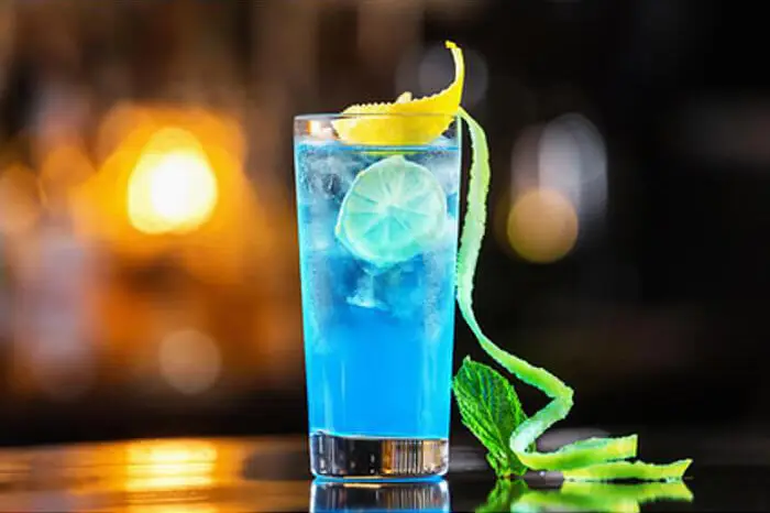TEMP Image of the blue lagoon cocktail