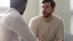 Man consulting with doctor