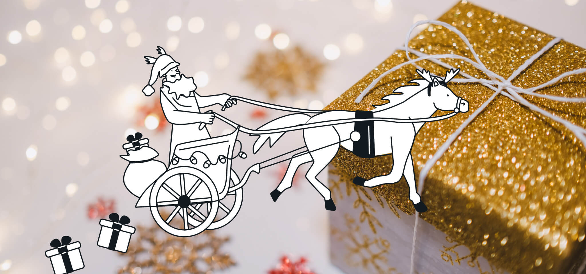 Hermes riding the sleigh