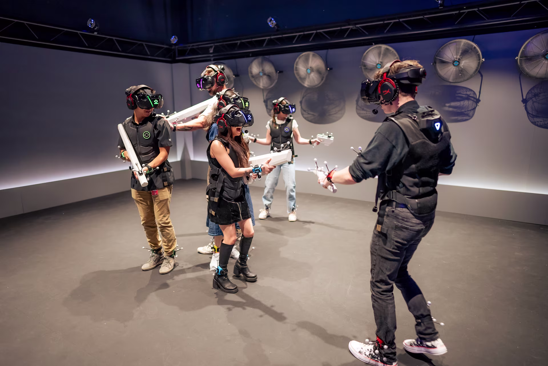 Family playing VR