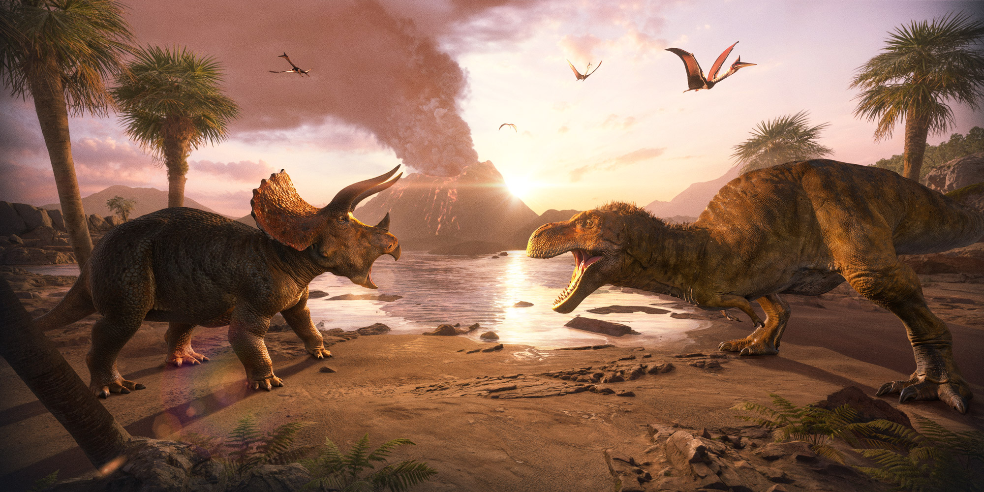 Tyrannosaurus Rex & Triceratops Age of Dinosaurs